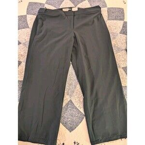 Calvin Klein Women's Green Lux Highline Straight Dress Pants Petite Size 16W